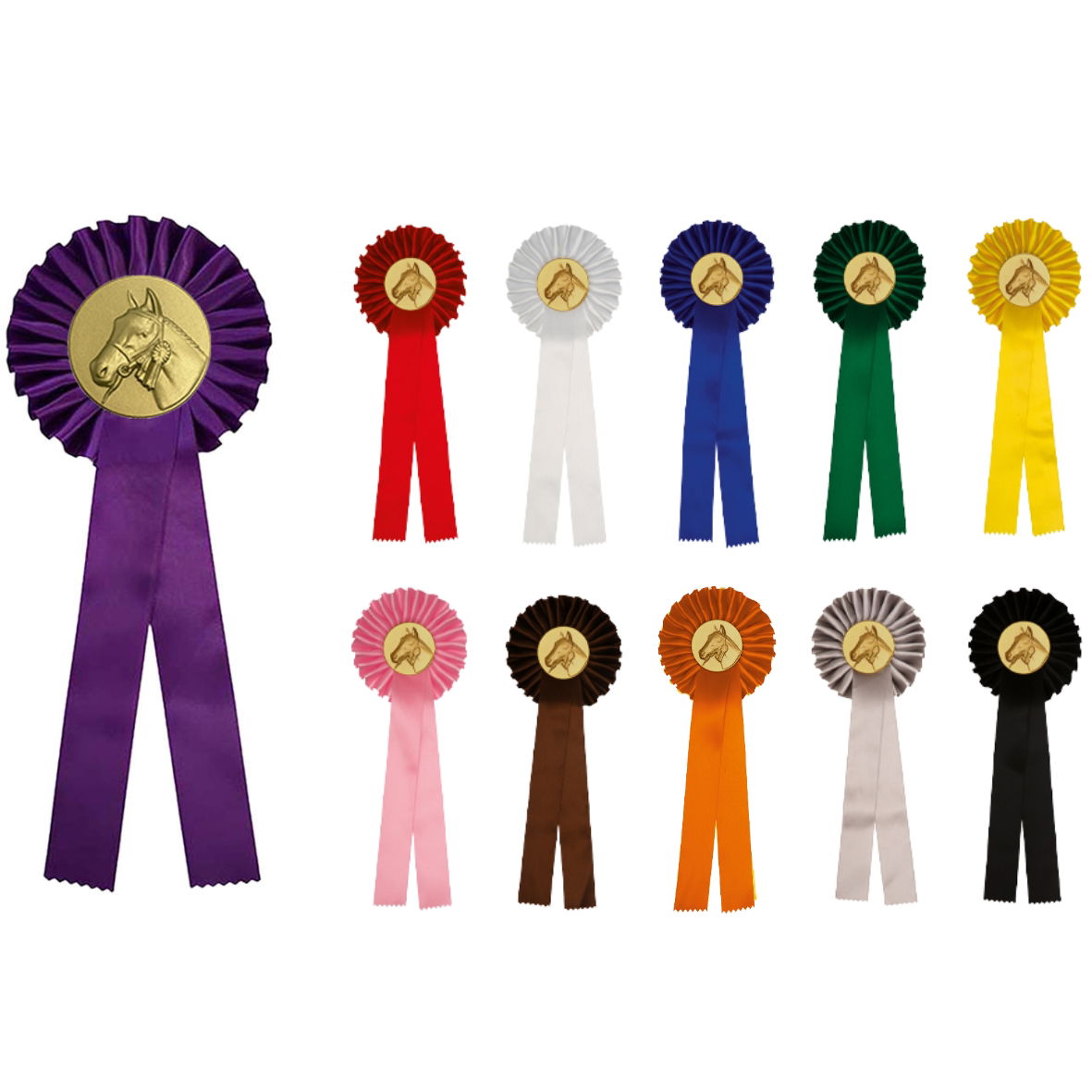 R1 Rozet 1-rings paardenhoofd - Afbeelding 3