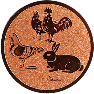 afslag Kip, haan, duif en konijn