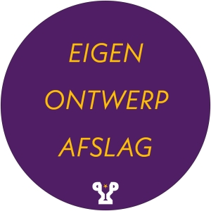 Eigen ontwerp afslagen (zelfklevend)