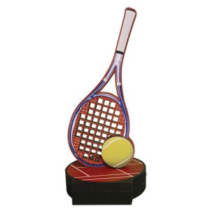 Full wood trophy Tennis